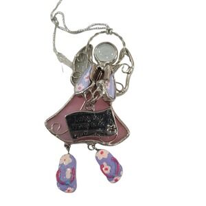 Stained Glass Angel Suncatcher "Loving You Is Easy to Do" Mom Grandma Gift